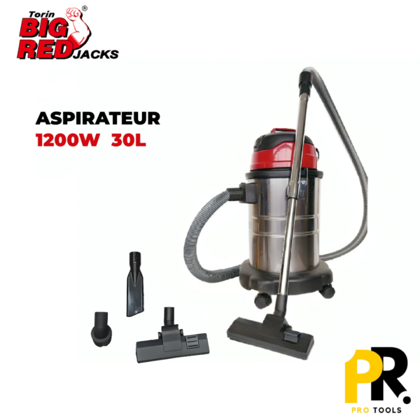 ASPIRATEUR ELECTRIC 30L 1200W BIGRED | TRF30-G آلة شفط الغبار