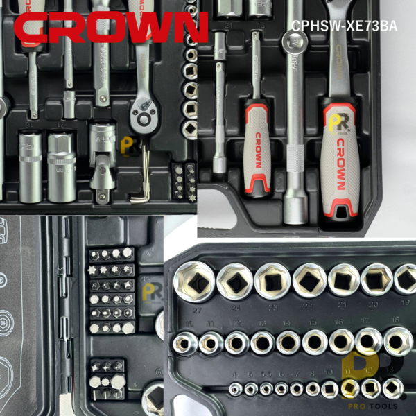 CAISSE_DOUILLES_CLIQUET_73PCS_1_2__CROWN___CPHSW-XE73BA_2_PROTOOLS.png CAISSE DOUILLES + CLIQUET 73PCS 1/2" CROWN | CPHSW-XE73BA علبة مفاتيح