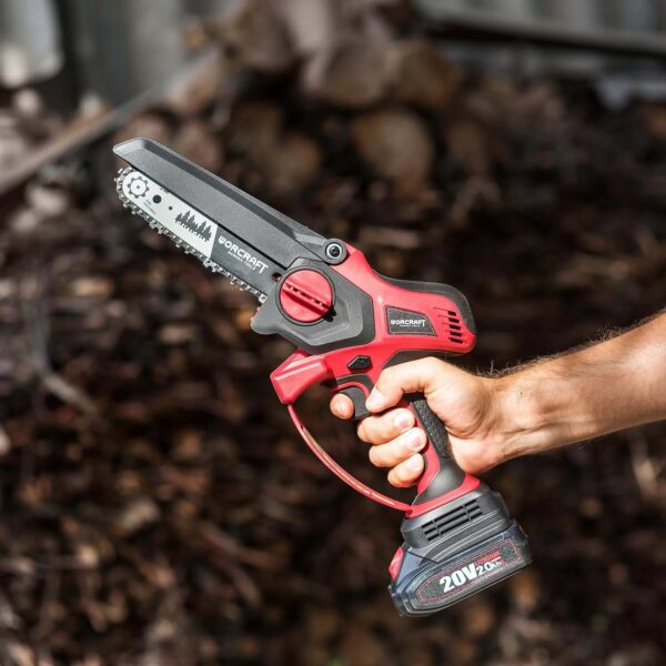 MINI SCIE A CHAINE 15CM 20V WORCRAFT | CHS-S20LiB منشار خشب بطارية