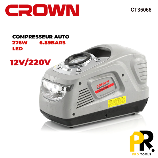 COMPRESSEURAUTO12V_220V276WCROWN_CT360661PROTOOLS.png COMPRESSEUR AUTO 12V/220V 276W CROWN | CT36066 ميني كمبريسور