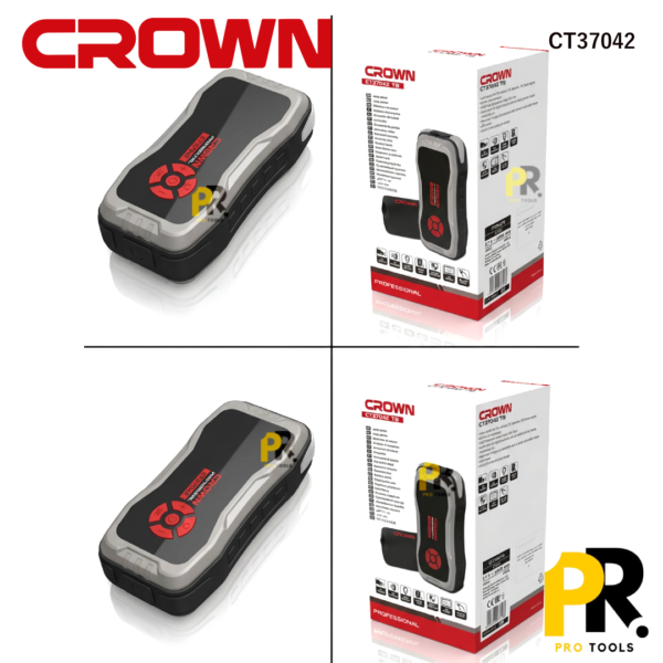 COMPRESSEUR ET BOOSTER BATTERIE AUTOMOBILE 25800MAH CROWN | CT37042 جهاز نفخ متعدد الوظائف