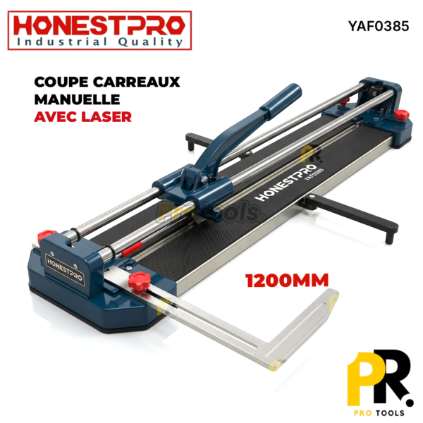 COUPE CARREAUX MANUELLE 1200MM AVEC LASER HONESTPRO | YAF0385 آلة قطع البلاط اليدوية