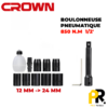 BOULONNEUSE CLE A CHOC PNEUMATIQUE 850N.M 1/2' CROWN | CT38080 مفك البراغي بالضغط