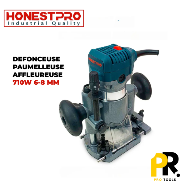 DEFONCEUSE PAUMELLEUSE AFFLEUREUSE 710W HONESTPRO | YAE0516  آلة فريزة / فريزة حواف / آلة تركيب مفصلات الأبواب