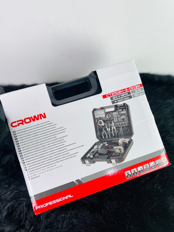 IMG_1548_1.jpg KIT VISSEUSE PERCEUSE 20V 2.0AH 50PCS CROWN | CT21102H-2-50 علبة أدوات