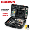 KIT_PERCEUSE_ELECTRIQUE_600W_98PCS_CROWN___CK10-XA98_1_PROTOOLS.png KIT PERCEUSE ELECTRIQUE 600W + 98PCS CROWN | CK10-XA98 طقم المثقاب الاحترافي
