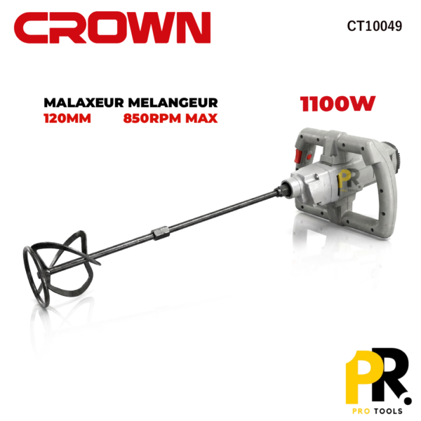 MALAXEUR MELANGEUR 120MM 1100W CROWN | CT10049 خلاط كهربائي