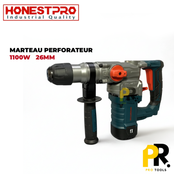 MARTEAUPERFORATEUR1100W26MM2.6JSDSPLUSHONESTPRO_YAE22731PROTOOLS.png MARTEAU PERFORATEUR 1100W 26MM 2.6J SDS PLUS HONESTPRO | YAE2273 مثقاب ثقب الصخور
