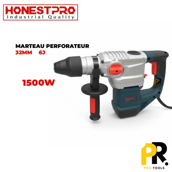 MARTEAU PERFORATEUR 1500W 32MM 6J HONESTPRO | YAE2198 مثقاب ثقب الصخور