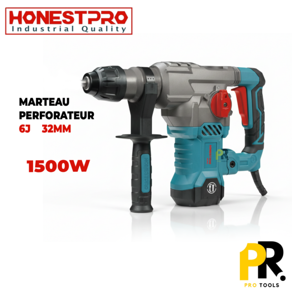 MARTEAU PERFORATEUR 1500W 32MM 6J HONESTPRO | YAE2270 مثقاب ثقب الصخور