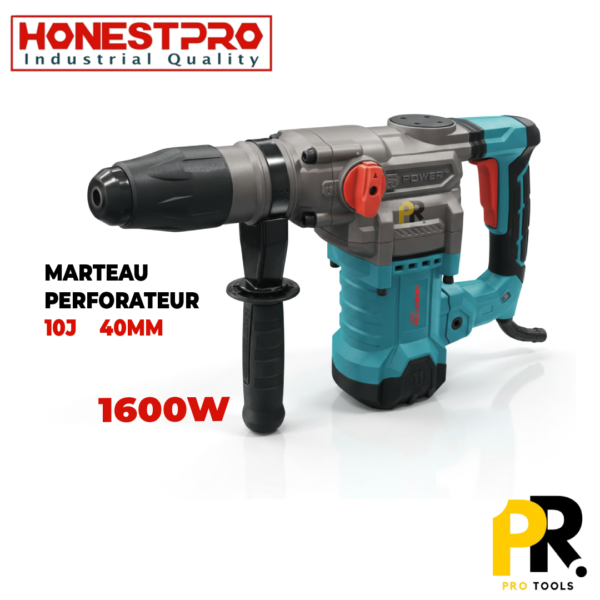 MARTEAU PERFORATEUR 1600W 40MM 10J HONESTPRO | YAE2272 مثقاب ثقب الصخور