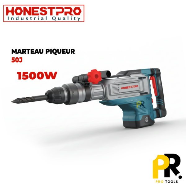 MARTEAU PIQUEUR ELECTRIQUE 1700W 50J HONESTPRO | YAE2278 المطرقة الكهربائية