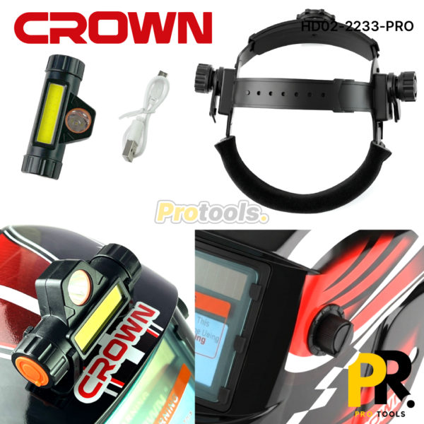 MASQUE SOUDAGE NUMERIQUE CROWN | HD02-2233-PRO قناع تلحيم