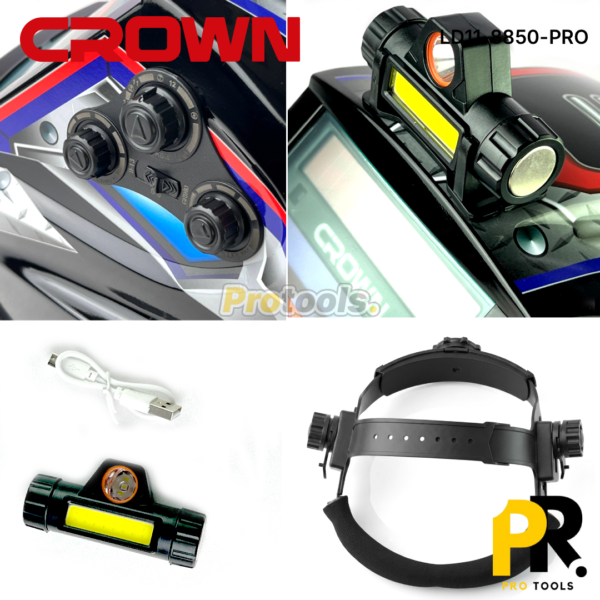 MASQUE SOUDAGE NUMERIQUE CROWN | LD11-8850-PRO قناع تلحيم
