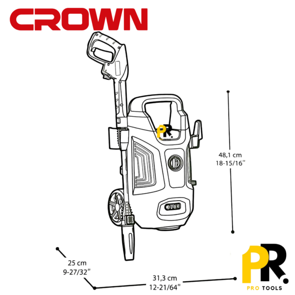 NETTOYEUR_HAUTE_PRESSION_100BAR_1400W_CROWN___CT42089_5_PROTOOLS.png NETTOYEUR HAUTE PRESSION 100BAR 1400W CROWN | CT42089 جهاز التنظيف بالضغط العالي