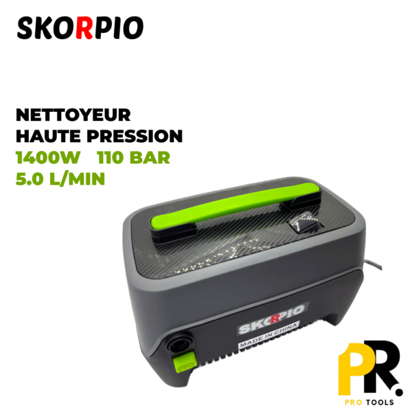 NETTOYEUR HAUTE PRESSION 110BAR 1400W SKORPIO | LT217-1400 جهاز التنظيف المحمول بالضغط العالي