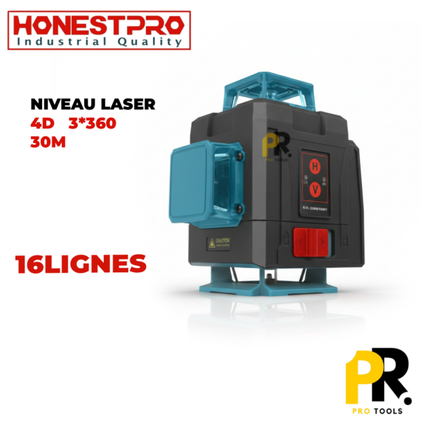 NIVEAU LASER 4D 16LIGNE 4*360 35M HONESTPRO | YAM0199 مستوي ليزر