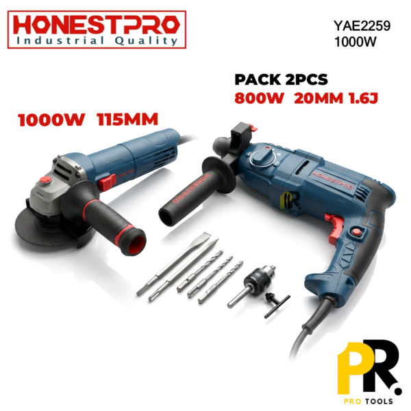 PACK 2PCS ELECTRIQUE HONESTPRO | باك متعدد الاستخدامات