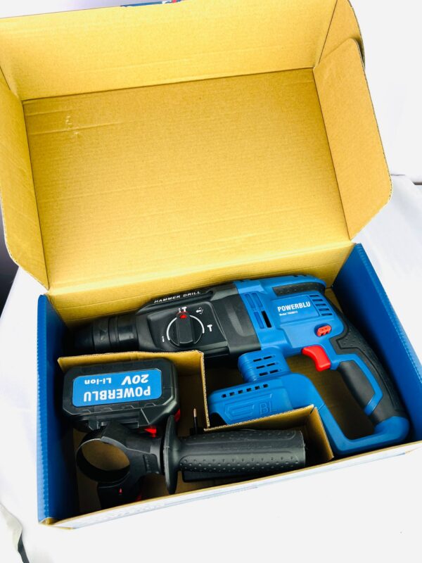 PACK_POWERBLU_2PCS_2.jpg MARTEAU PERFORATEUR 20V 4.0AH 2.0J 20MM POWERBLUE | YAE6016 مطرقة ثقب وحفر لاسلكية