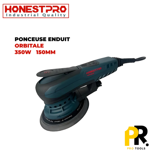 PONCEUSE ENDUIT ELECTRIC ORBITALE 150MM 350W HONESTPRO | YAE2800  آلة صنفرة الجدران