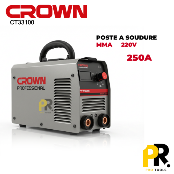POSTE SOUDURE 220V 250A MMA CROWN | CT33100 جهاز التلحيم