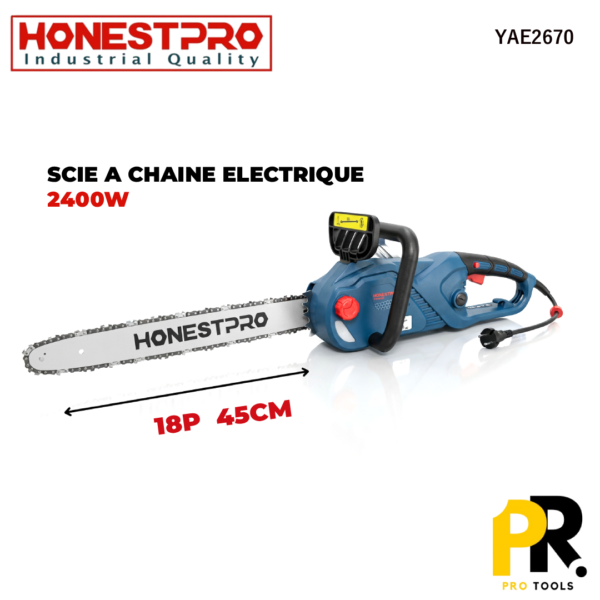 SCIEACHAINEELECTRIQUE450MM2400WHONESTPRO_YAE26701PROTOOLS.png SCIE A CHAINE ELECTRIQUE 450MM 2400W HONESTPRO | YAE2670 منشار كهربائي