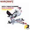 SCIE A TABLE GLISSIERE BOIS ALUMINIUM 255MM 2000W WORCRAFT | MST20-255 الة تقطيع الخشب والالمنيوم
