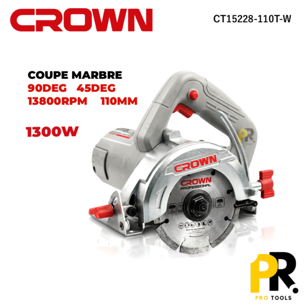 TRONCONNEUSEMARBRE110MM45_90DEG1300WCROWN_CT15228-110T-W1PROTOOLS.png TRONCONNEUSE MARBRE 110MM 45/90DEG 1300W CROWN | CT15228-110T-W منشار قطع الرخام