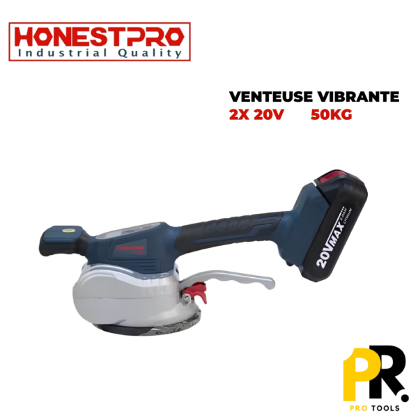 VENTEUSE VIBRANTE 50KG 2X20V 2AH HONESTPRO | YAE4616 أداة شفط اهتزازية