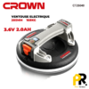 VENTOUSE A POMPE ELECTRIQUE 205MM 168KG 3.6V 2.0AH CROWN | CT26040