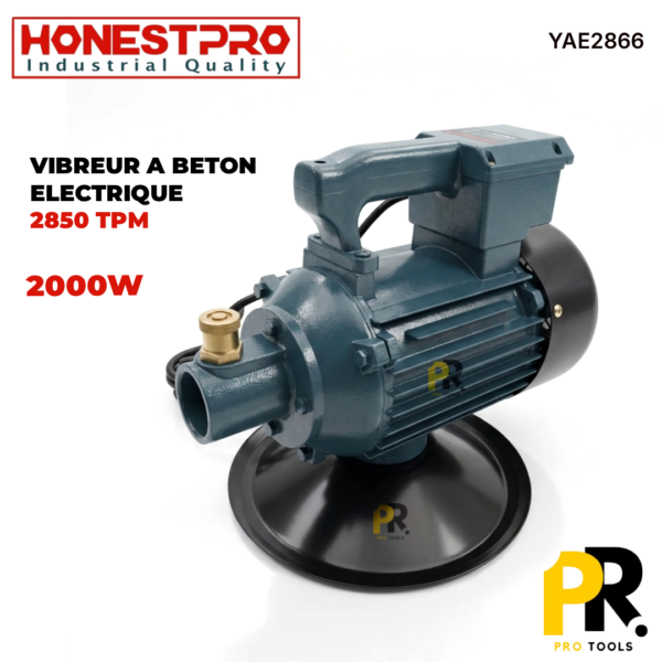 VIBREUR A BETON ELECTRIQUE PORTABLE 2000W HONESTPRO | YAE2866 جهاز هزاز الخرسانة