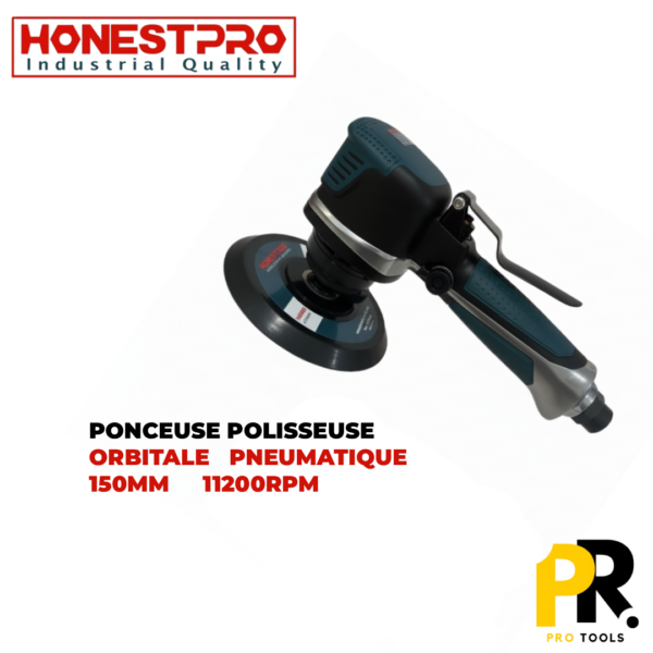YAE1065.png PONCEUSE POLISSEUSE PNEUMATIQUE ORBITALE 150MM HONESTPRO | YAE1065 صنفرة و تلميع