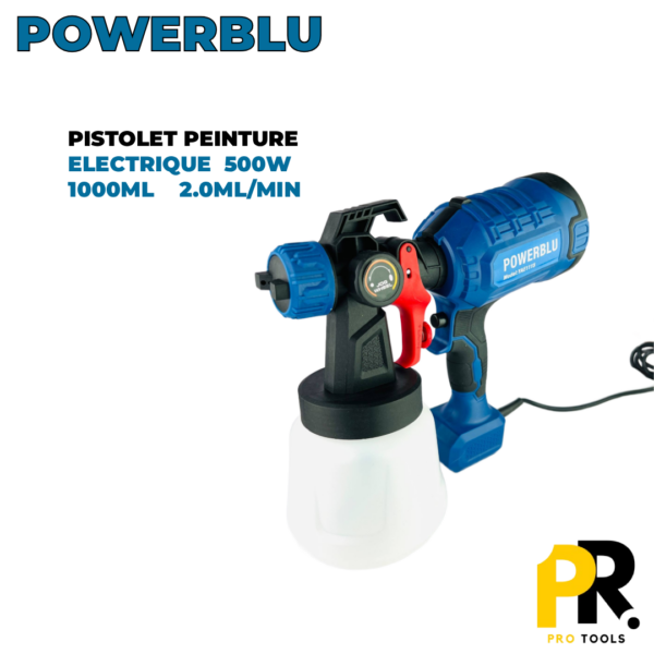 YAE1115.png PISTOLET DE PEINTURE ELECTRIQUE 500W 2.0MM POERBLU | YAE1115 جهاز الطلاء الكهربائي