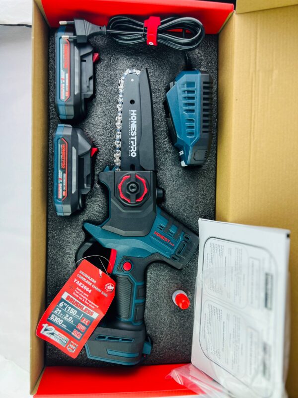 YAE2664_8.jpg MINI SCIE A CHAINE 6'POUCE 15CM 21V 2.0AH HONESTPRO | YAE2664 منشار الخشب الصغير