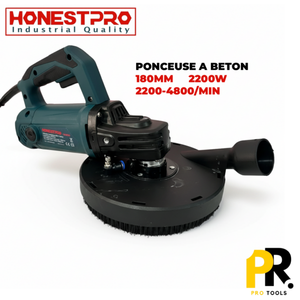 YAE2823.png PONCEUSE A BETON 180MM 2200W HONESTPRO | YAE2823 صنفرة خرسانة