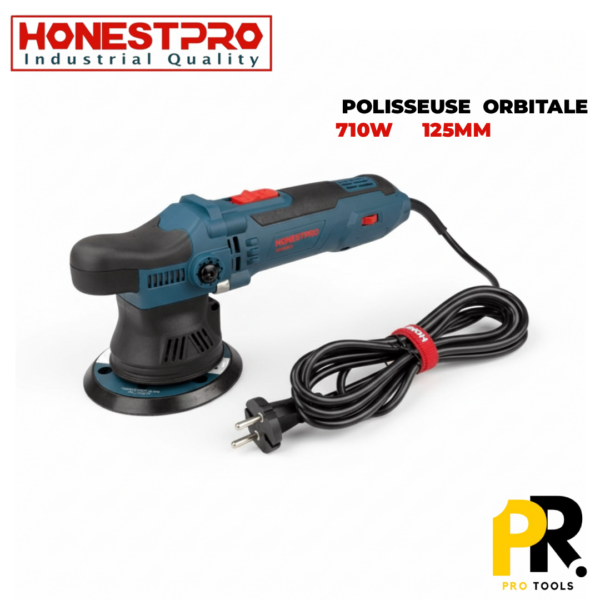 YAE4608.png PONCEUSE POLISSEUSE ORBITALE 710W 125MM HONESTPRO | YAE4608 آلة تلميع كهربائية