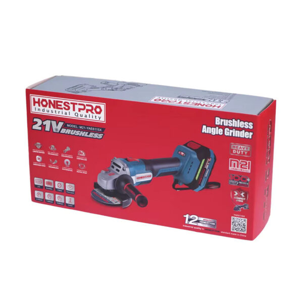 TROUNCONNEUSE MEULEUSE ANGULAIRE A BATTERIE 115MM 21V HONESTPRO | YAE6115  الة تقطيع ببطارية