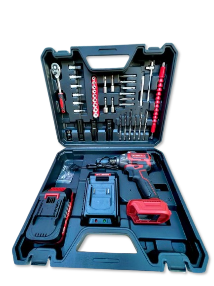 BOULONNEUSE CLE A CHOC + VISSEUSE + PERCEUSE BATTERIE 21V BRUSHLESS 350N.M HONESTPLUS | YAE6137 آلة فك البراغي ببطارية