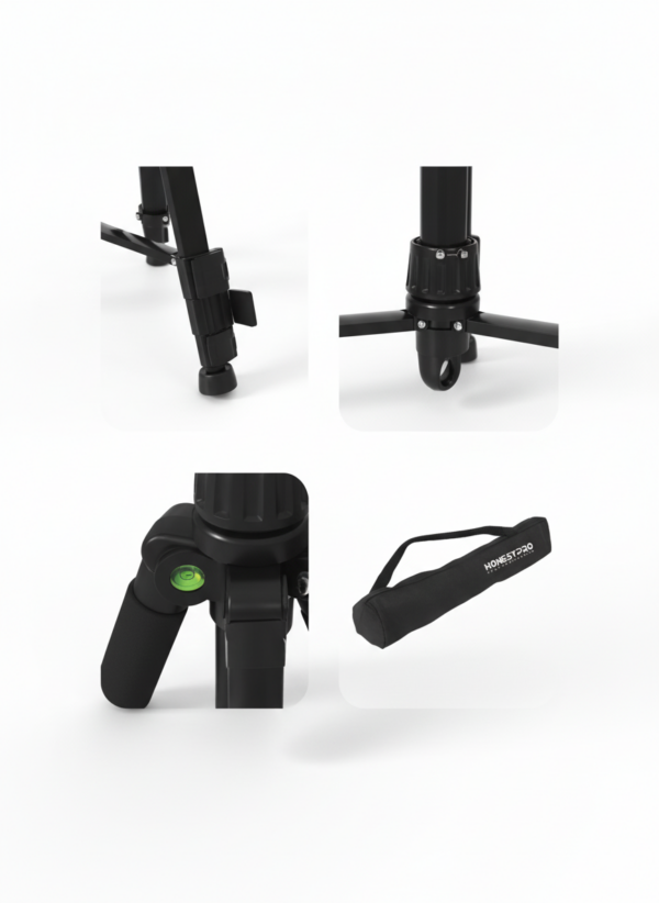 TRIPIED 150CM 1/4" ALUMINUIM HONESTPRO | YAM0167 حامل ثلاثي القوائم