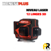 NIVEAU LASER 12 LIGNES 3D HONESTPLUS YAM0196 خط مستوى الليزر ثلاثي الأبعاد