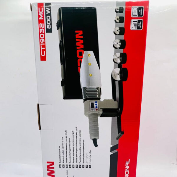 SOUDEUSE TUBE PPR 800W 20-63MM 0-300C CROWN | CT19032  آلة لحام الأنابيب