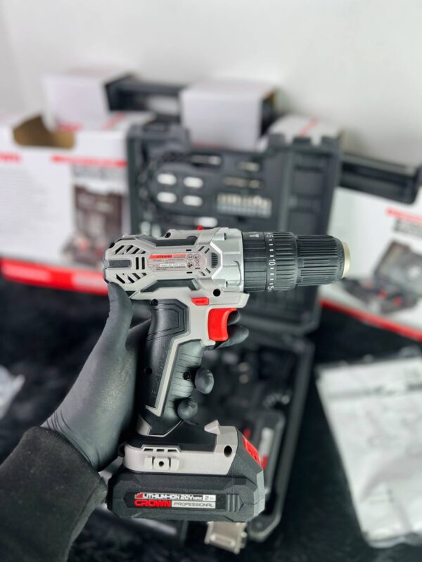 photo_5798399218073848003_y.jpg KIT VISSEUSE PERCEUSE 20V 2.0AH 29PCS CROWN | CT21102H-2-29 علبة أدوات