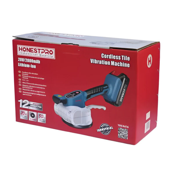 VENTEUSE VIBRANTE 50KG 2X20V 2AH HONESTPRO | YAE4616 أداة شفط اهتزازية