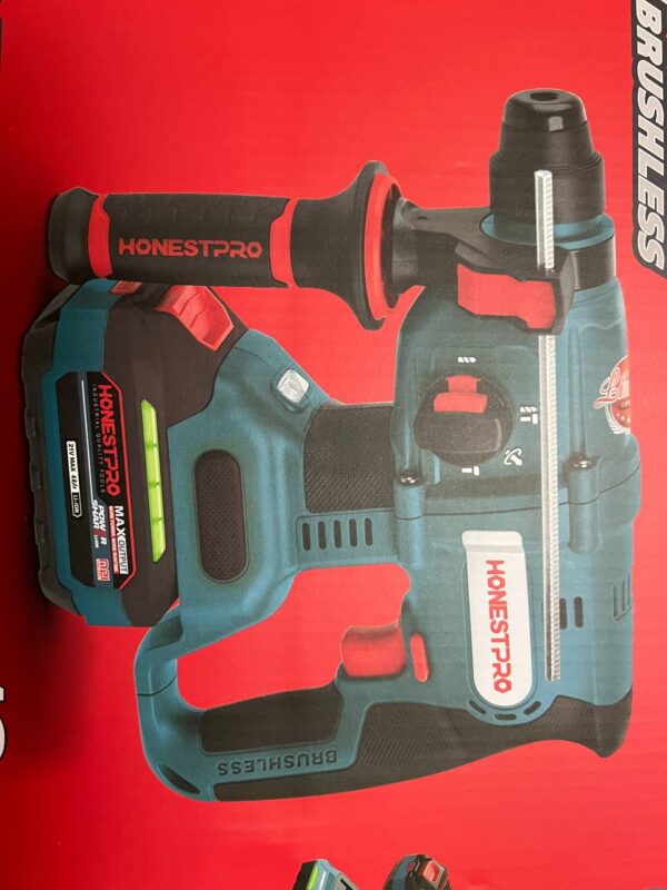 MARTEAU PERFORATEUR A BATTERIE 21V BRUSHLESS HONESTPRO | YAE6116 مطرقة ثقب وحفر لاسلكية