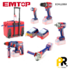 KIT 5PCS IN 1 A BATTERIE 20V 4.0AH BRUSHLESS EMTOP | ECKL2059 طقم أدوات اللاسلكي
