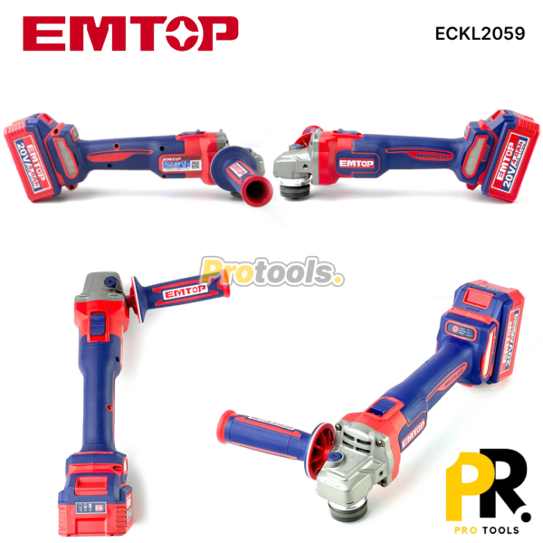 KIT 5PCS IN 1 A BATTERIE 20V 4.0AH BRUSHLESS EMTOP | ECKL2059 طقم أدوات اللاسلكي