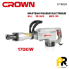 MARTEAU PIQUEUR ELECTRIQUE 45J 1700W CROWN | CT18024 مطرقة تكسير