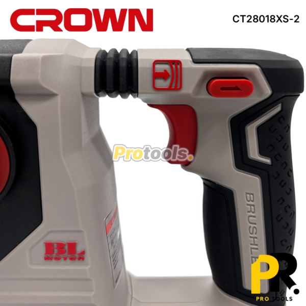 MARTEAU PERFORATEUR A BATTERIE 20V 2.0AH BRUSHLESS CROWN | CT28018XS-2 BMC مطرقة الحفر اللاسلكية
