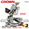 SCIE A ONGLET ELECTRIQUE 255MM 2000W CROWN | CT15293 منشار كهربائي