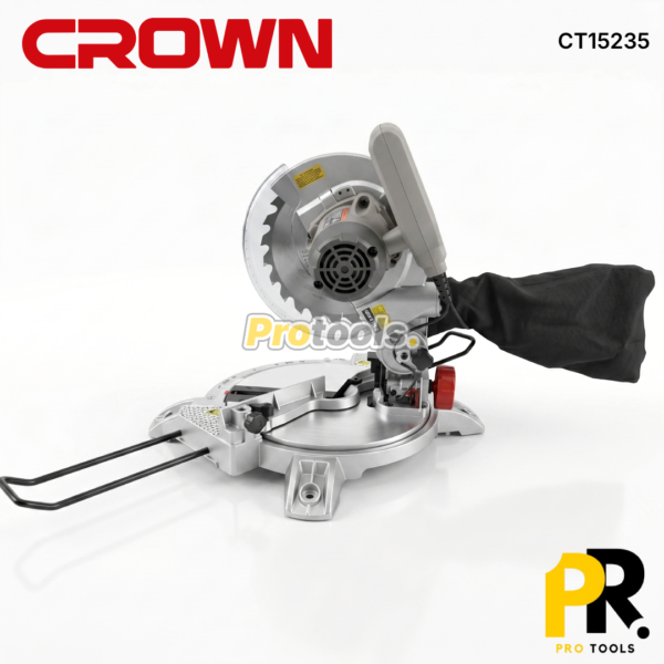 SCIE A ONGLET ELECTRIQUE 210MM 1400W CROWN | CT15235 منشار طاولة